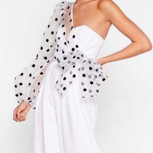 Polka dot Nasty gal jumpsuit